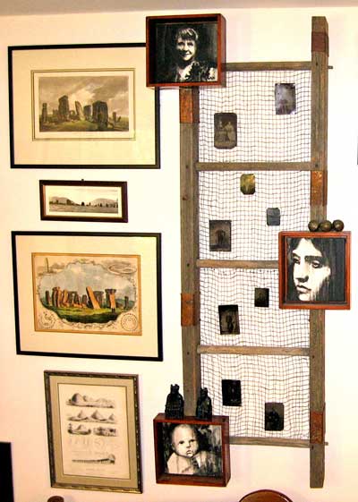 Part of the Ancestors' Wall in my altar room