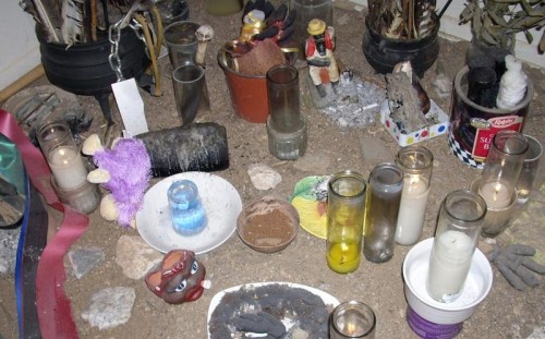 The altar of Ruben Hernandez.