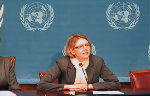Cécile Pouilly, spokesperson for the Office of the High Commissioner for Human Rights.