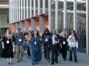 A procession of Pagans at the last Parliament of the World's Religions.