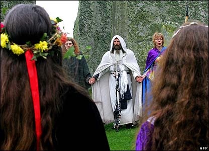 Pagans at Stonehenge.