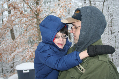 Duncan and Tom Lawrence, February 2013