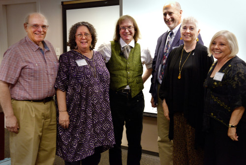 Ronald Hutton (center) with symposium presenters and CHS staff.