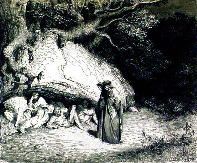 Virituous Pagans in Limbo, from Dante's Inferno.  Gustave Doré, 1890.