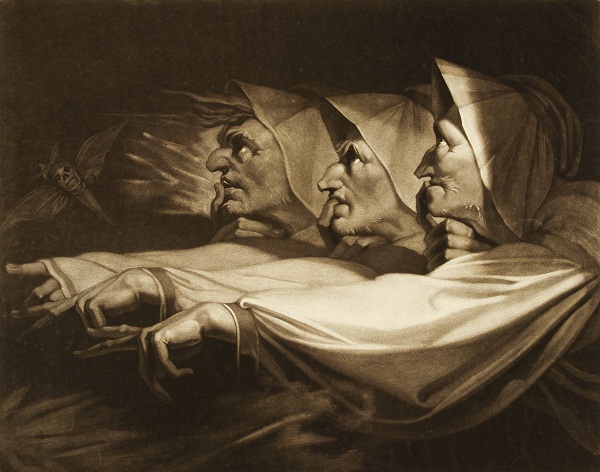 The Weird Sisters from Shakespeare's 'Macbeth' After Henry Fuseli (1741-1825); mezzotint by John Raphael Smith (1751-1812)