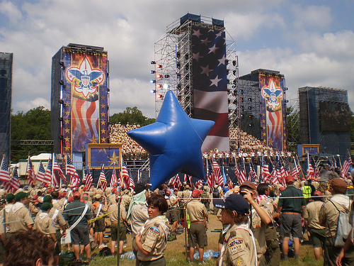 Boy Scouts 2010 Jamboree. Photo Courtesy of Flickr's  Preston Kemp