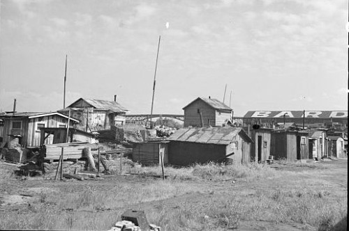 Depression-era Hooverville just outside of Portland, Oregon