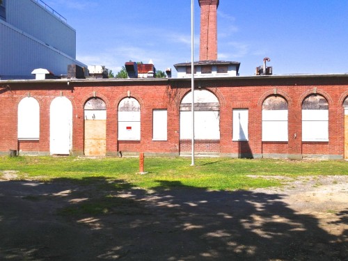 North side of Tesla's Wardenclyffe lab and future Tesla Museum