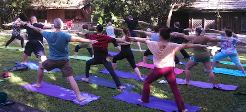 Yoga Class at EMLC Turning of the Tides Festival