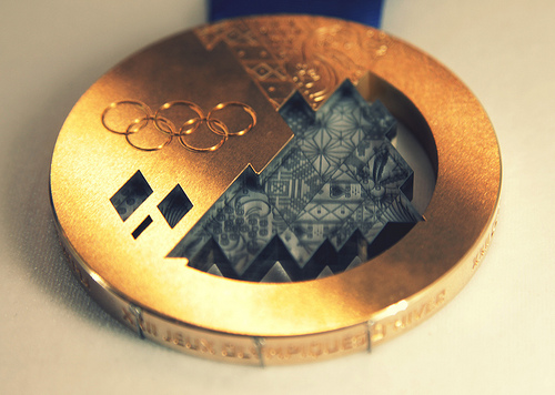 Sochi Gold Medal design. Photo Courtesy of Flickr's Andy Miah