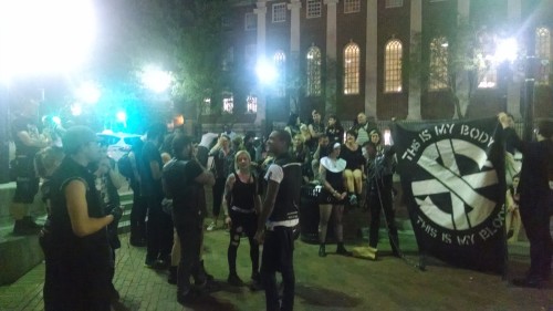 Counter Protestors [Photo Credit: The Satanic Temple]