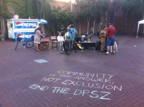 Raising awareness about the DPSZ. Photo by Alley Valkyrie.