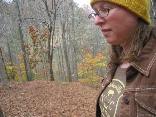 Laura LaVoie, near her home in Asheville. photo credit, Laura LaVoie