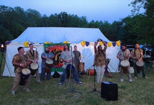 The Dragon Ritual Drummers, live at Wic-Can Fest 2014 [Photo Credit: D. Graham McKay]