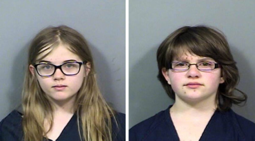 Morgan Geyser and Anissa Weier arrest photos.