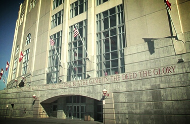 Inscription at Memorial Stadium, Lincoln Nebraska [photo credit Cara Schulz]