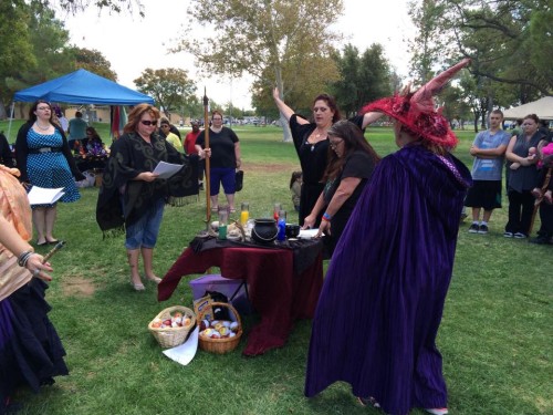 Ritual held at the September AVPPD event. {Photo from AVPPD fb page]