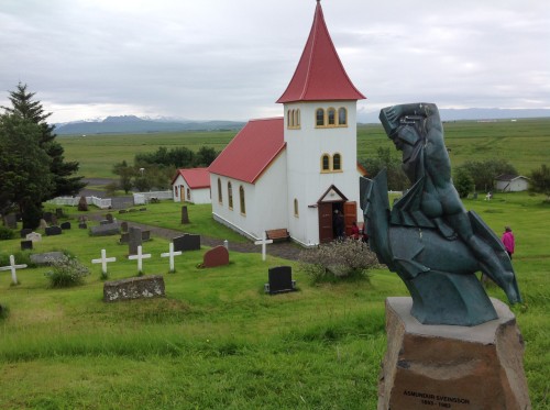 The church at Oddi, Iceland.  Photo by the author.