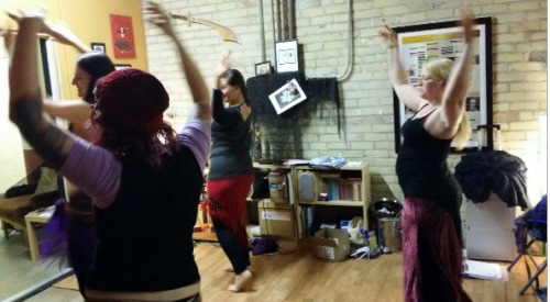 Tasha-Rose instructs students at the Kamala Chaand dance studio. [courtesy photo]