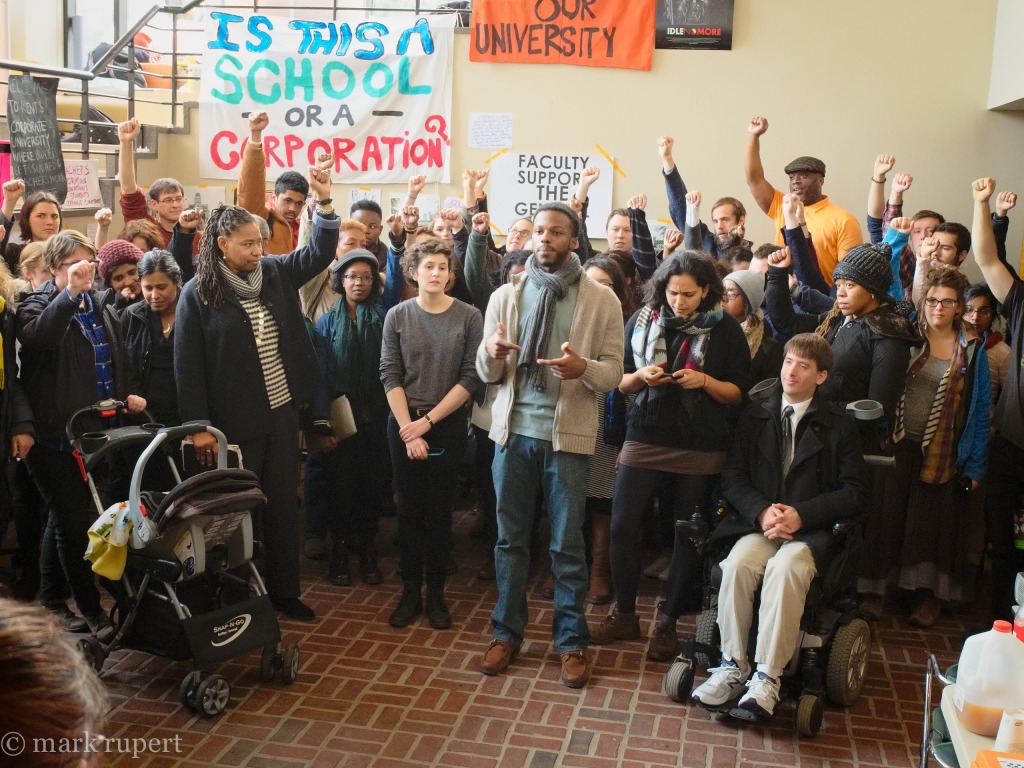 Syracuse University students protest for change