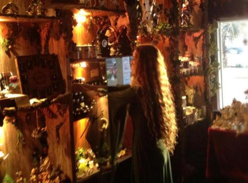 Inside an Israeli Pagan store, The White Wood Shop. [Courtesy Photo]