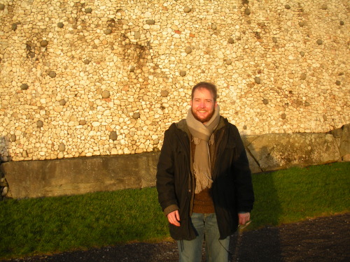 My friend and host, Joseph, in front of Newgrange