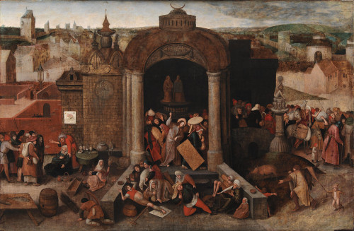 "Cleansing of the Temple" (painter unknown, c 1570)