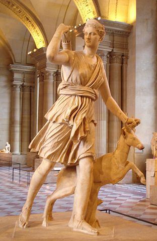 Diana of Versailles". Marble, Roman artwork at Louvre [Public Domain]