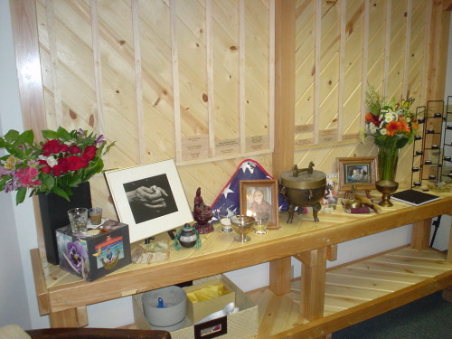 Ancestor shrine inside the Sacred paths Center [PNC Minnesota]