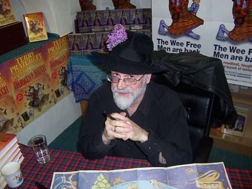 Terry Pratchett [Photo Credit: Myrmi, cc lic. via Wikimedia ]