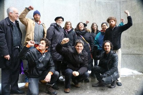 Ten activists with their attorneys after the not guilty verdict. [Used with permission by K.Star]