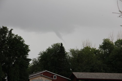 Funnel cloud sighted over Stonehouse Farm. Photo by JE
