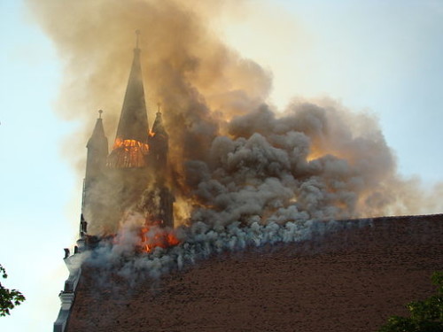 Romanian Church Burning [Public Domain]