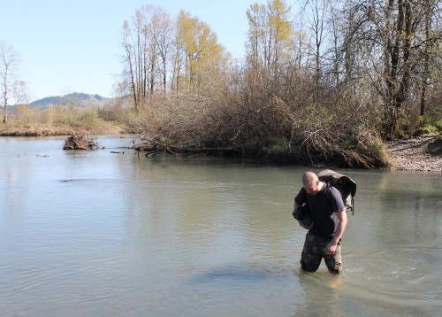 Fording the Willamette (photo by Alley Valkyrie)