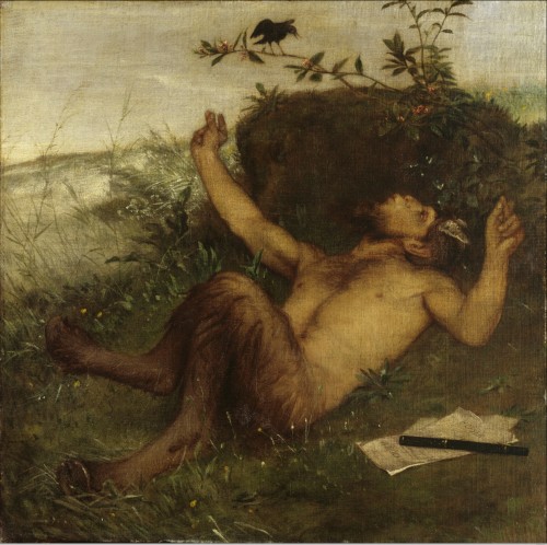 Faun, einer Amsel zupfeifend (Zweite Fassung des Motivs)