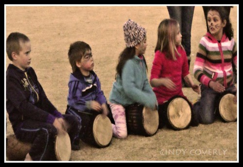 SA kids drumming