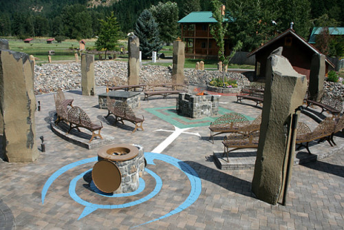 Stone Circle at White Mountain Druid Sanctuary at Trout Lake Abbey.