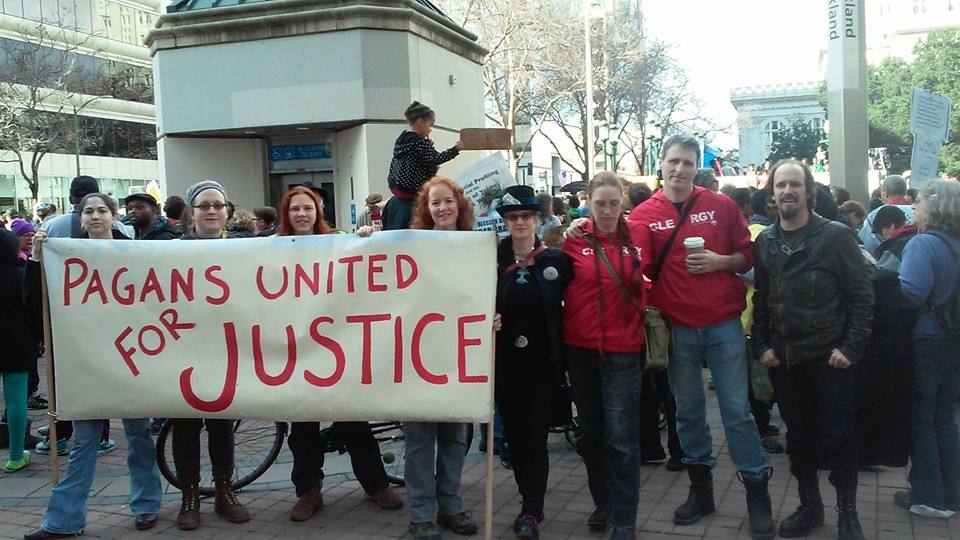 Pagans participate in the Bay Area #96Hours of action to #ReclaimMLK