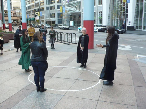 WITCH stages ritual to protest housing inequalities in Chicago