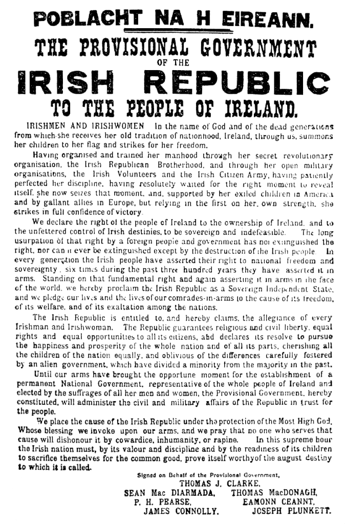 Column: 100th Anniversary of the Easter Rising