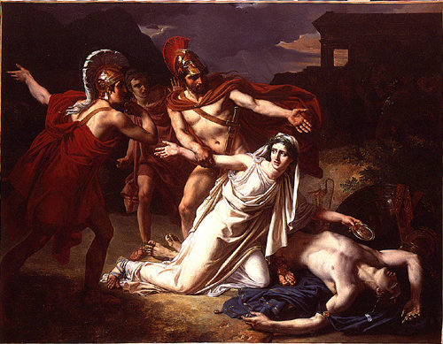 Antigone, Sébastien Norblin, 1825. Public Domain.