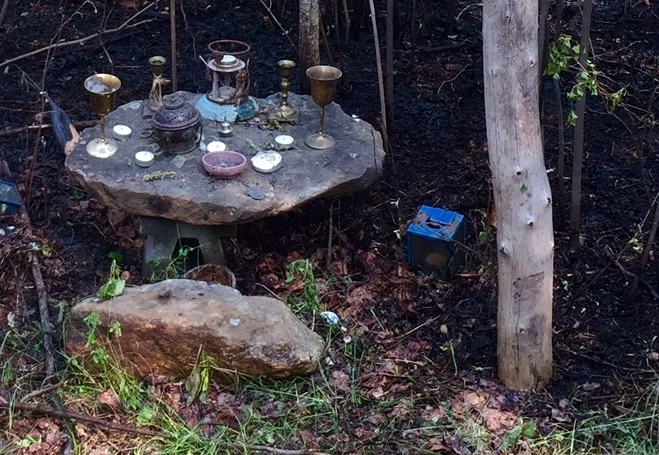 Canadian fire spares polytheist’s altar and shrine