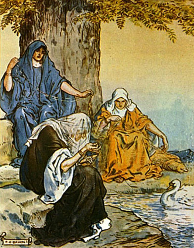 "The Norns" by Charles E. Brock [Public Domain]