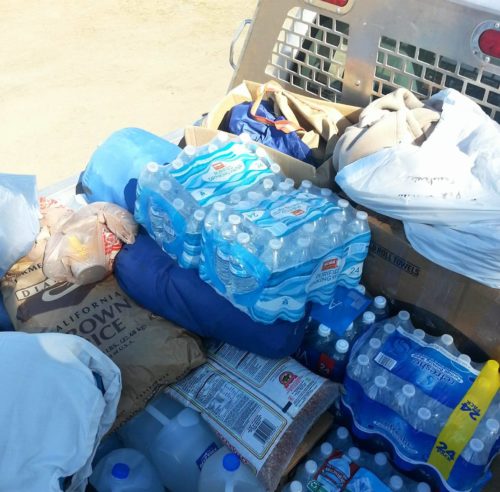 Truckload of supplies going to Sacred Stone Camp [Courtesy Casey McCarthy]