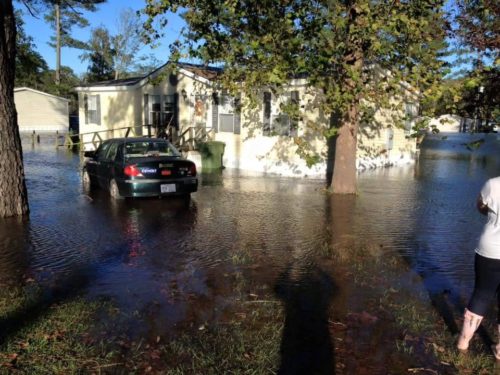 Alyce's covenmate, Wessa O'Wynn provided this photo of flooding in her home in New Burn, NC. 