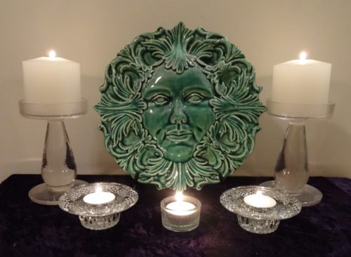 Circle Sanctuary TDoR "Green Face" altar [Courtesy Photo]