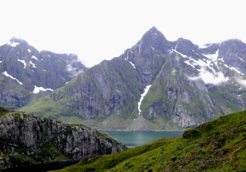 The Himmeltinden (heaven's peak) mountain in Lofoten [Lyonel Perabo, 2016]