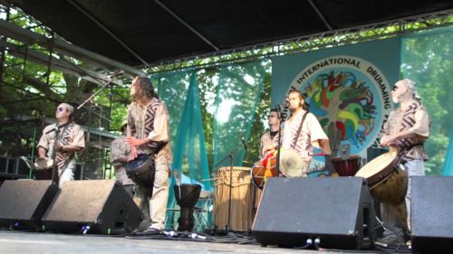 Dragon Ritual Drummers performing at Drumming Festival [You Tube still]