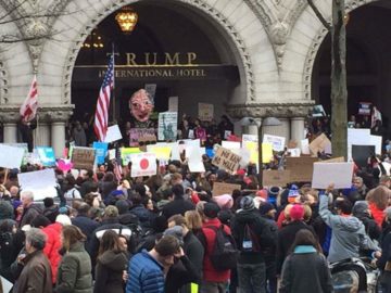 Pagans join Saturday protests at airports nationwide