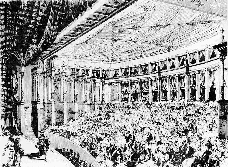 Illustration of the premiere of Richard Wagner's Das Rheingold opera in 1869 [Photo Credit: public domain] 